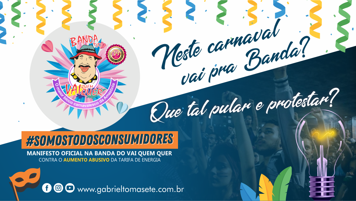 Banda do Vai Quem Quer fará manifesto contra aumento da energia elétrica